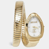 Just Cavalli Glam Evo 4 Mother of Pearl Dial Gold Steel Strap Watch for Women - JC1L229M0025 Authentic Buy Shop Now