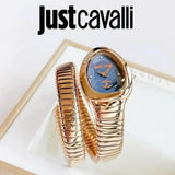 Just Cavalli Glam Evo 4 Blue Dial Rose Gold Steel Strap Watch for Women - JC1L229M0055 Authentic Buy Shop Now