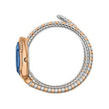 Just Cavalli Serpente Metallica Blue Dial Two Tone Steel Strap Watch for Women - JC1L224M0095 Authentic Buy Shop Now