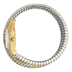 Just Cavalli Mesmerizing White Dial Two Tone Steel Strap Watch for Women - JC1L304M0055 Authentic Buy Shop Now