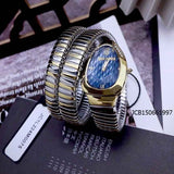 Just Cavalli Glam Evo 9 Blue Dial Two Tone Steel Strap Watch for Women - JC1L224M0075 Authentic Buy Shop Now