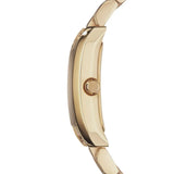 Emporio Armani Classic Silver Dial Gold Steel Strap Watch for Women - AR0360 Authentic Buy Shop Now