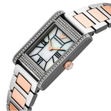 Emporio Armani Genni Mother of Pearl Dial Two Tone Steel Strap Watch for Women - AR11626 Authentic Buy Shop Now