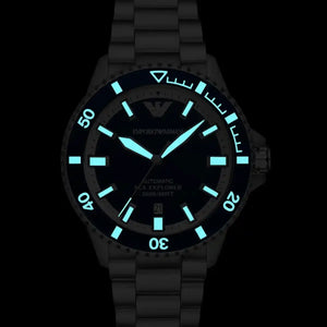 Emporio Armani Sea Explorer Blue Dial Silver Steel Strap Watch for Men - AR60087 Authentic Buy Shop Now