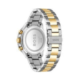 Hugo Boss Runner Chronograph Grey Dial Two Tone Steel Strap Watch for Men - 1514144 Authentic Buy Shop Now