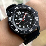 Citizen Mechanical Automatic Black Dial Black Rubber Strap Watch for Men - NJ0125-11E Authentic Buy Shop Now