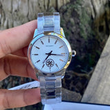 Tory Burch Collins White Dial Silver Steel Strap Watch for Women - TBW1301 Authentic Buy Shop Now