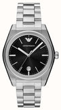 Emporio Armani Frederico Analog Black Dial Silver Steel Strap Watch for Men - AR11622 Authentic Buy Shop Now