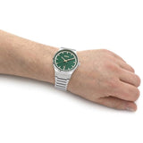 Hugo Boss Candor Green Dial Silver Steel Strap Watch for Men - 1514079 Authentic Buy Shop Now