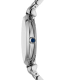 Emporio Armani Gianni T-Bar Blue Dial Silver Steel Strap Watch for Women - AR11627 Authentic Buy Shop Now
