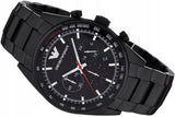 Emporio Armani Sigma Chronograph Black Dial Black Steel Strap Watch for Men - AR6094 Authentic Buy Shop Now
