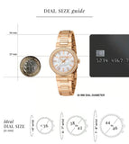 Just Cavalli Donna Glam Mother of Pearl White Dial Rose Gold Steel Strap Watch for Women - RC5L098M0045