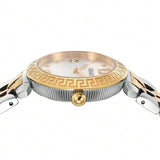 Versace Daphnis White Dial Two Tone Steel Strap Watch for Women - VEOCA0324 Authentic Buy Shop Now