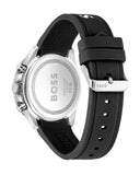Hugo Boss Runner Chronograph Black Dial Black Silicone Strap Watch for Men - 1514141 Authentic Buy Shop Now