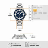 Emporio Armani Sea Explorer Blue Dial Silver Steel Strap Watch for Men - AR60087 Authentic Buy Shop Now