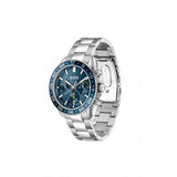 Hugo Boss Runner Chronograph Blue Dial Silver Steel Strap Watch for Men - 1514143 Authentic Buy Shop Now