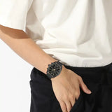 Hugo Boss Skytraveller Chronograph Black Dial Black Mesh Strap Watch for Men - 1514150 Authentic Buy Shop Now
