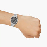 Hugo Boss Skytraveller Chronograph Grey Dial Silver Steel Strap Watch for Men - 1514151 Authentic Buy Shop Now