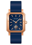 Tory Burch Robinson Quartz Blue Dial Blue Leather Strap Watch for Women - TBW1511 Authentic Buy Shop Now