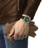 Tissot Chrono XL Classic Green Dial Brown Leather Strap Watch for Men - T116.617.16.092.00 Authentic Buy Shop Now