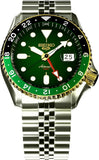 Seiko 5 Sports Forest Green Sunrise Limited Edition Green Dial Silver Steel Strap Watch for Men - SSK050K1