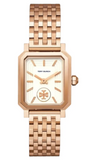 Tory Burch Robinson White Dial Rose Gold Steel Strap Watch for Women - TBW1502