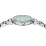 Emporio Armani Gianni T Bar Green Dial Silver Steel Strap Watch for Women - AR11667 Authentic Buy Shop Now