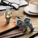 Seiko 5 Sports Automatic Green Dial Silver Steel Strap Watch for Men - SRPL57K1 Authentic Buy Shop Now
