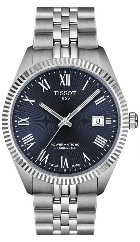 Tissot Ballade Powermatic 80 COSC Blue Dial Silver Steel Strap Watch for Men - T156.408.11.043.00 Authentic Buy Shop Now