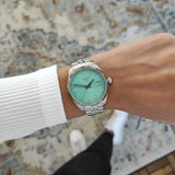 Tissot Ballade Quartz Green Dial Silver Steel Strap Watch for Women - T156.210.11.091.00 Authentic Buy Shop Now