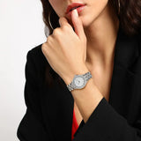 Emporio Armani Alpha Mother of Pearl Dial Silver Steel Strap Watch for Women - AR1803 Authentic Buy Shop Now