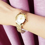 Tory Burch Whitney White Dial Gold Steel Strap Watch for Women - TBW8000 Authentic Buy Shop Now