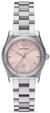 Emporio Armani Federica Pink Dial Silver Steel Strap Watch for Women - AR11658 Authentic Buy Shop Now