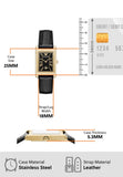Emporio Armani Gino Black Dial Black Leather Strap Watch for Men - AR11666 Authentic Buy Shop Now