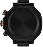 Tissot T Race Chronograph Black Dial Orange Rubber Strap Watch for Men - T141.417.37.051.02 Authentic Buy Shop Now