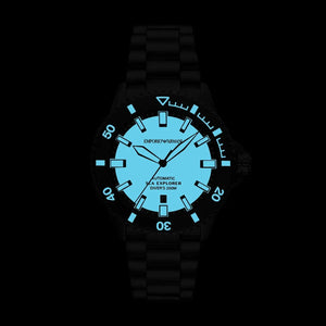 Emporio Armani Sea Explorer Turquoise Blue Dial Black Steel Strap Watch for Men - AR60084 Authentic Buy Shop Now