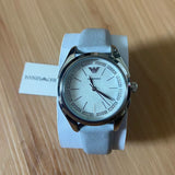 Emporio Armani Valeria Mother of Pearl Dial Blue Leather Strap Watch for Women - AR11032 Authentic Buy Shop Now