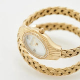 Just Cavalli Twined Mother of Pearl Dial Gold Steel Strap Watch for Women - JC1L305M0025 Authentic Buy Shop Now