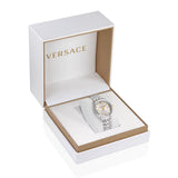 Versace Hellenyium Quartz Silver Dial Silver Steel Strap Watch for Women - VE2S00322 Authentic Buy Shop Now