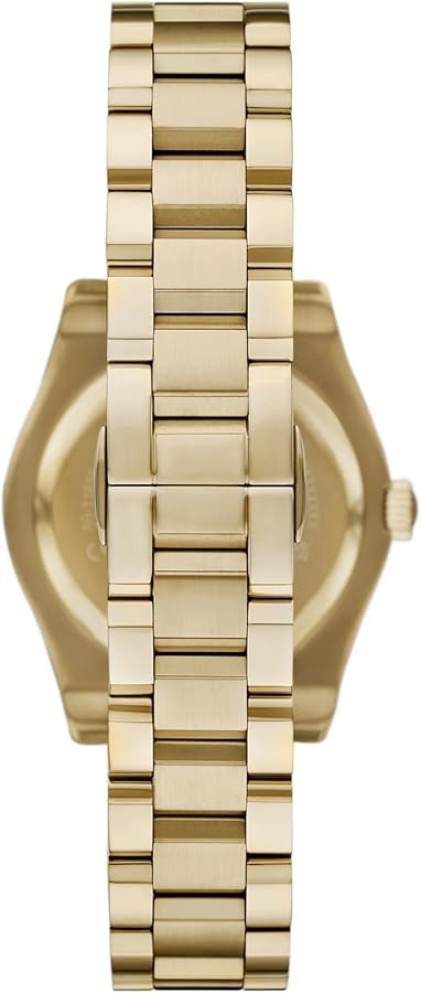 Emporio Armani Federica Brown Dial Gold Steel Strap Watch for Women - AR11700 Authentic Buy Shop Now