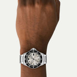 Emporio Armani World Explorer Silver Dial Silver Steel Strap Watch for Men - AR11683 Authentic Buy Shop Now