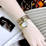 Just Cavalli Classico Lungo White Dial Gold Steel Strap Watch for Women - JC1L248M0025 Authentic Buy Shop Now