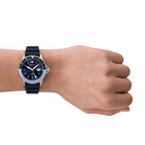 Emporio Armani World Explorer GMT Blue Dial Blue Rubber Strap Watch for Men - AR11592 Authentic Buy Shop Now