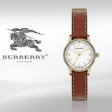 Burberry The Utilitarian White Dial Brown Leather Strap Watch for Women - BU7865 Authentic Buy Shop Now