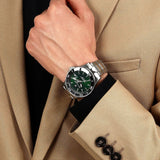 Maserati Competizione Green Dial Silver Steel Strap Watch for Men - R8853100038 Authentic Buy Shop Now