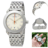 Tory Burch Whitney Ivory White Dial Silver Steel Strap Watch for Women - TBW8001 Authentic Buy Shop Now