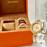 Tory Burch Riva Gold Dial Gold Steel Strap Watch for Women - TBW4029 Authentic Buy Shop Now