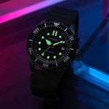 Citizen Mechanical Automatic Black Dial Black Rubber Strap Watch for Men - NJ0125-11E Authentic Buy Shop Now