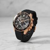 Hugo Boss Runner Chronograph Black Dial Black Silicone Strap Watch for Men - 1514168 Authentic Buy Shop Now