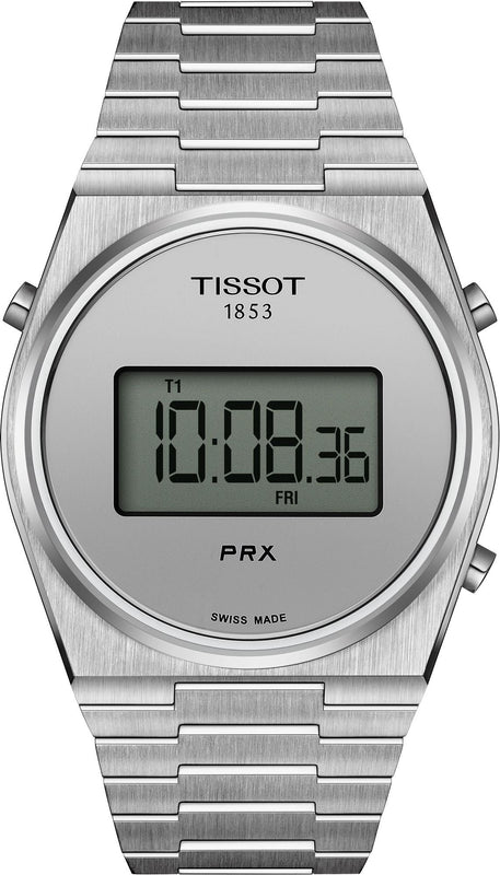 Tissot Digital Quartz Silver Dial Silver Steel Strap Watch for Men - T137.463.11.030.00 Authentic Buy Shop Now